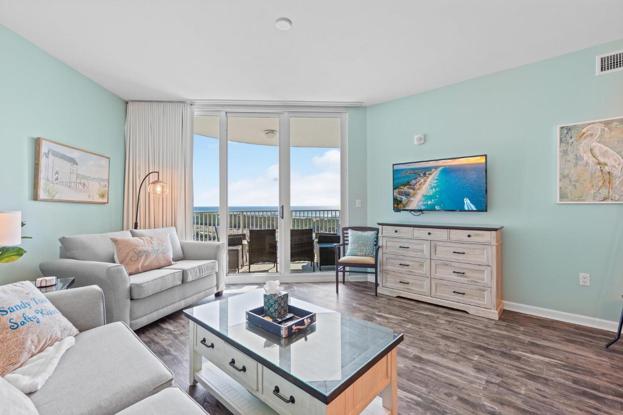 5 Star Resort 11Th Fl Stunning Sunrise 2Br 2Ba King Suite,Pools ,Shuttle Or Walk To Beach Дестин Экстерьер фото